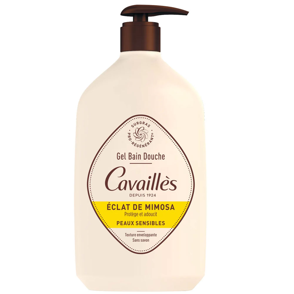 Cavaillès Surgras Pro-Régénérant Gel Bain Douche Eclat de Mimosa 1L