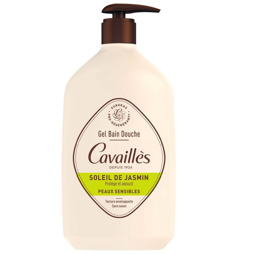 Cavaillès Surgras Pro-Régénérant Gel Bain Douche Soleil de Jasmin 1L