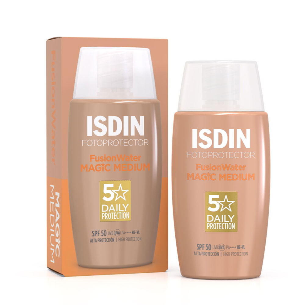 Isdin FusionWater Crème solaire visage teintée SPF50 Color Fotoprotector 50ml
