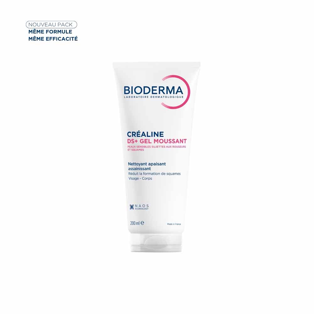 Bioderma Crealine Gel nettoyant Anti-rougeur Ds+ Peaux sensibles 200ml