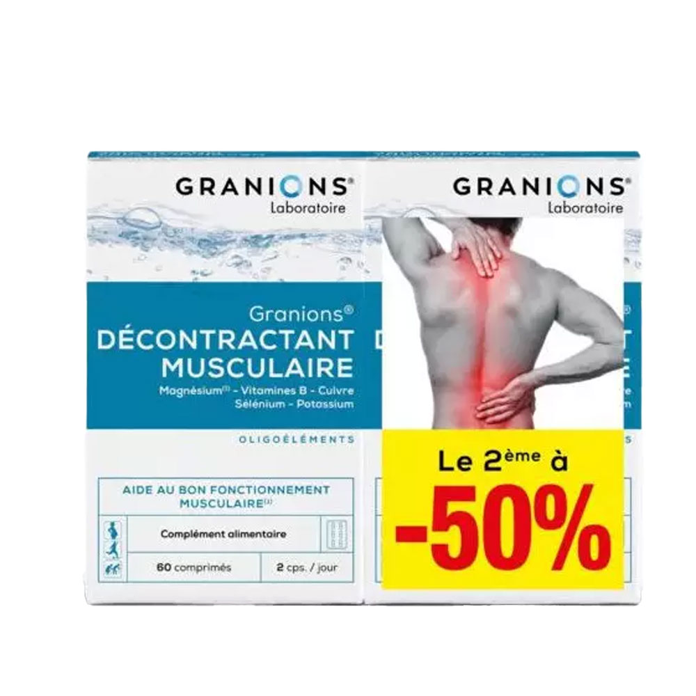 Granions Décontractant Musculaire 2x60 comprimés