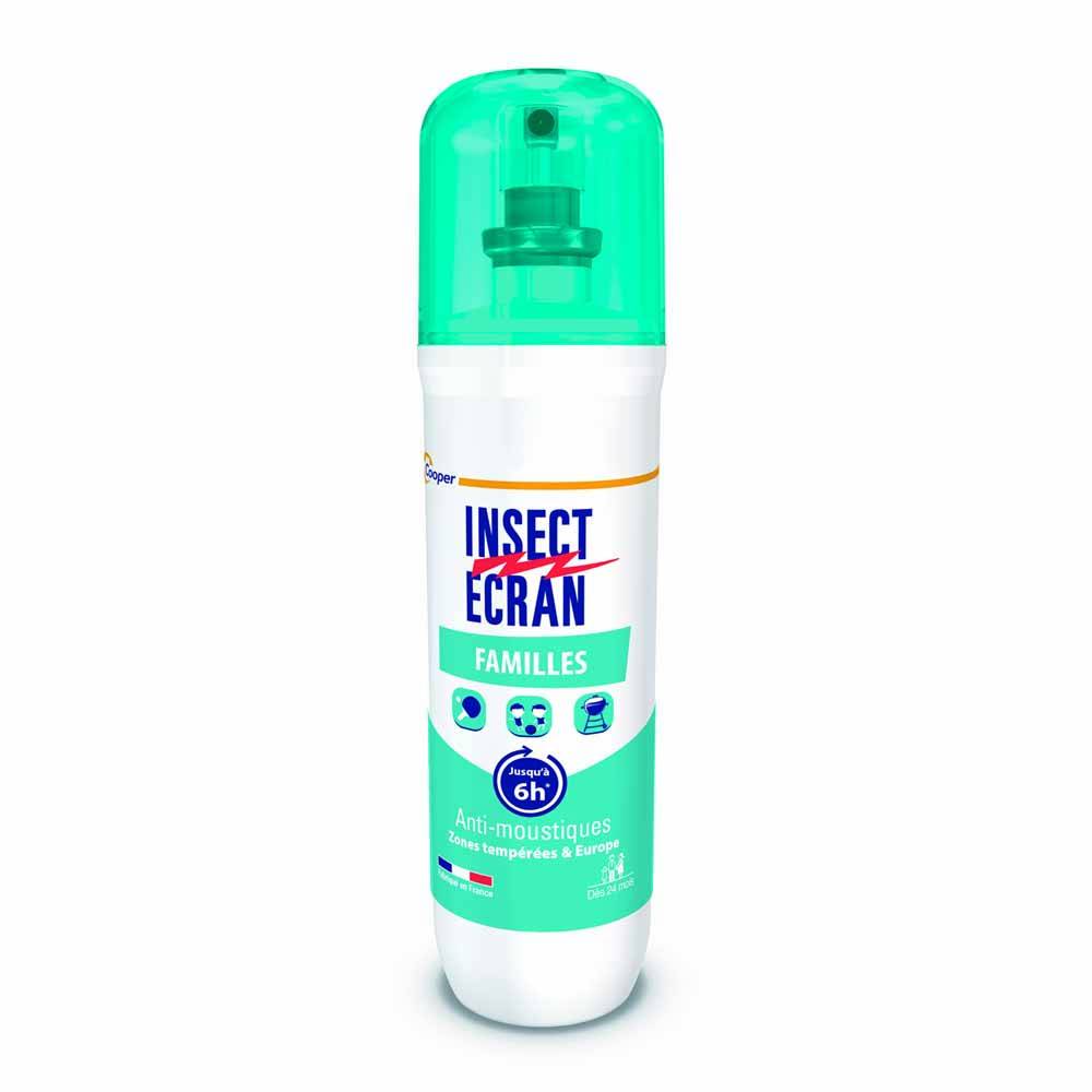 Insect Ecran Peau Anti-moustiques Familles Zones Tempérées Jusqu'à 6h 100ml