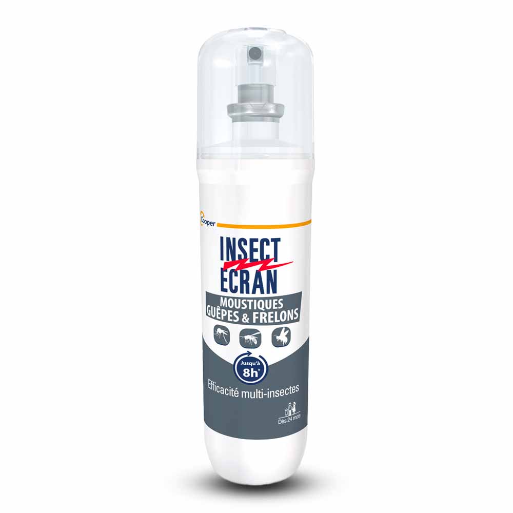 Insect Ecran Peau Répulsif Anti-Moustiques, Guêpes et Frelons Adultes et enfants 100ml
