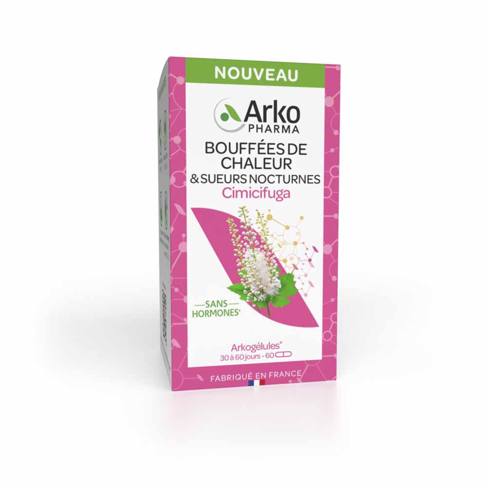 Arkopharma Arkogélules Bouffées de Chaleur & Sueurs Nocturnes 60 Gélules
