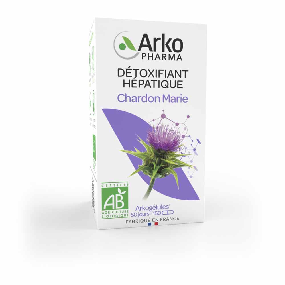 Arkopharma Arkogélules Chardon Marie Bio Détoxifiant Hépatique 150 Gélules