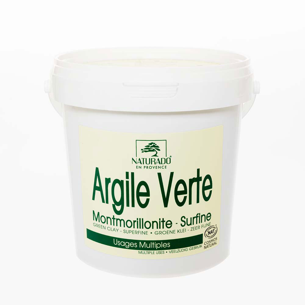 Naturado Seau Argile Verte Usages Multiples Montmorillionite Surfine 1Kg
