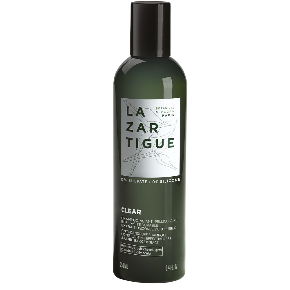 Lazartigue Clear Shampooing Anti-Pelliculaire Cuir Chevelu Gras 250ml