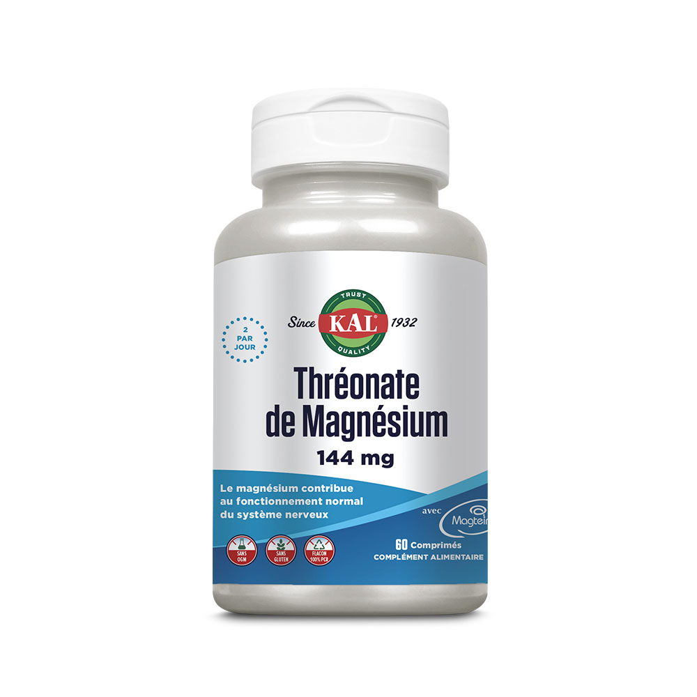Kal Thréonate De Magnésium 144mg 60 Comprimés