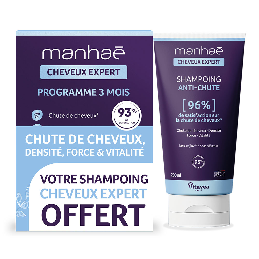 Manhaé Cap Expert Programme 3 Mois + Shampooing