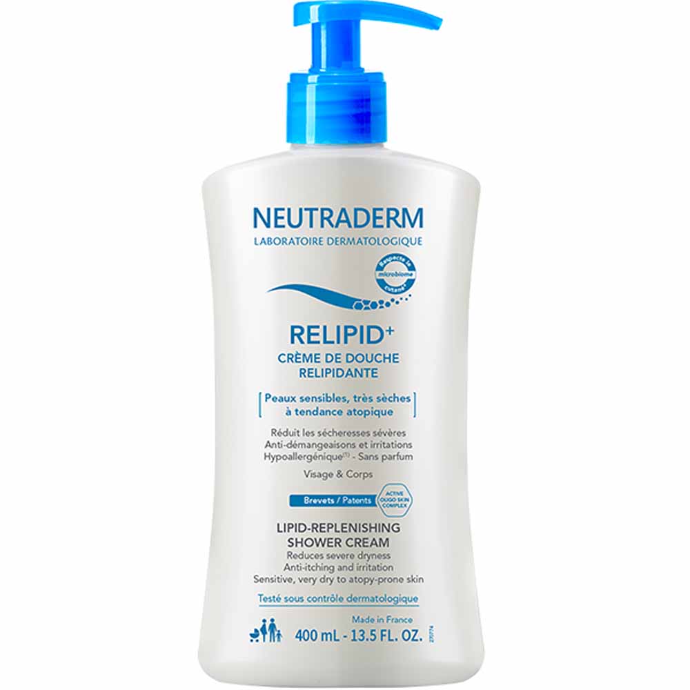 Neutraderm Creme De Douche Relipidante Relipid+ Peaux Sensibles 400ml