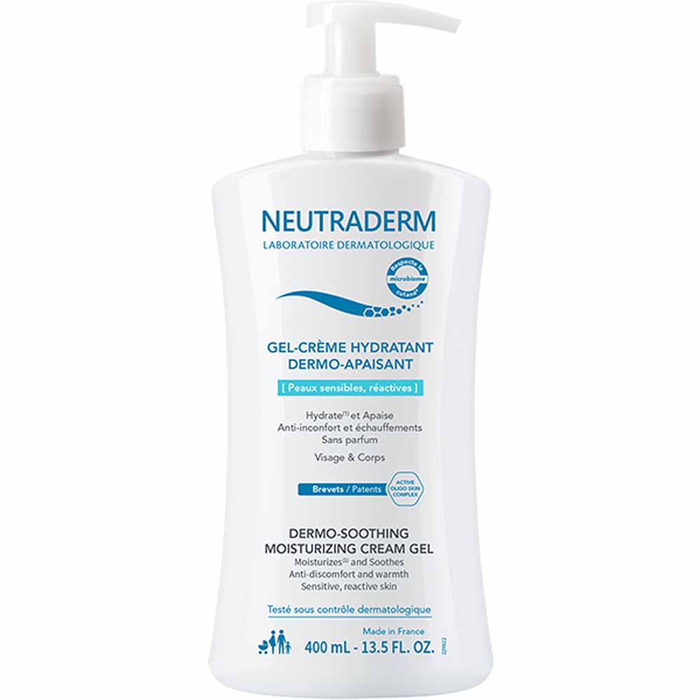 Neutraderm Gel-Crème Hydratant Dermo-Apaisant Peaux sensibles 400ml