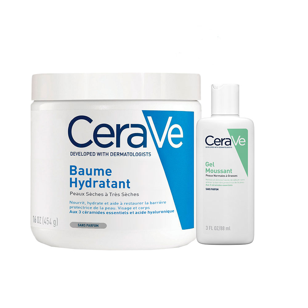 Cerave Body Baume Hydratant Et Gel Moussant 454g