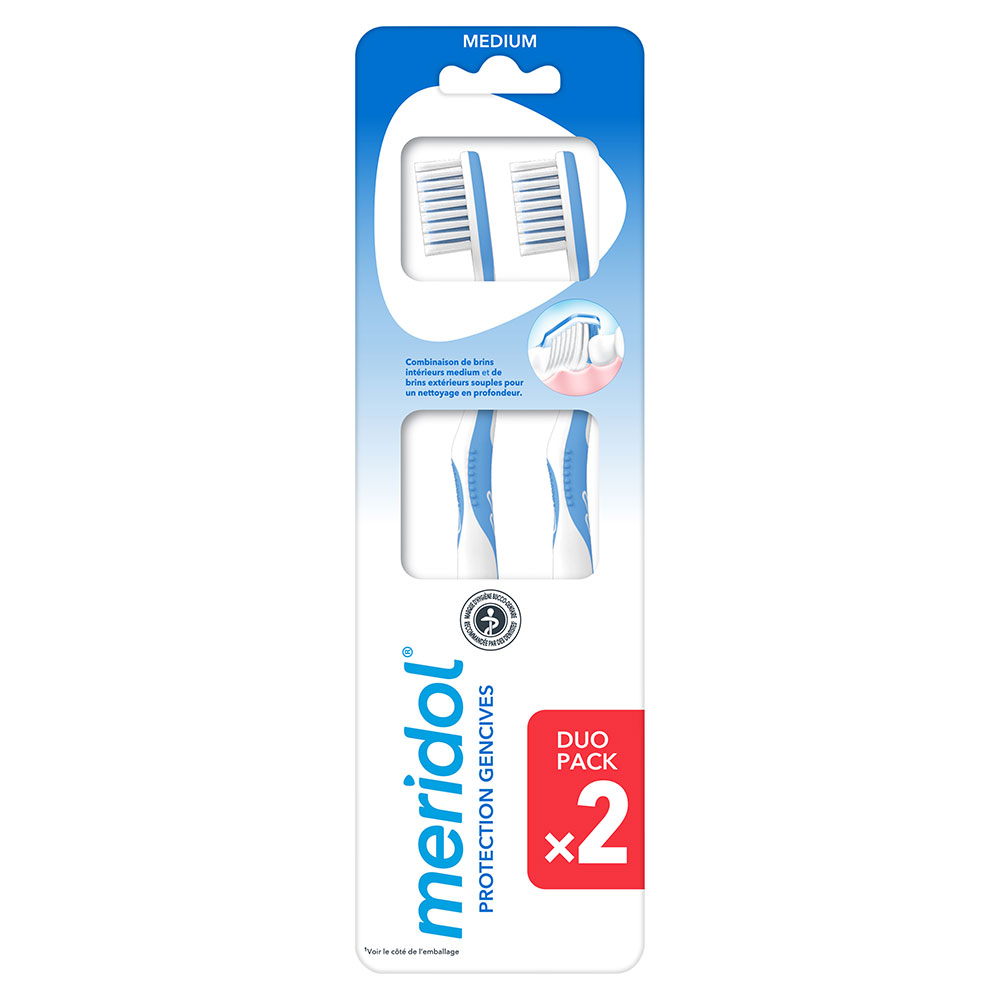 Meridol Brosse A Dents Médium x2