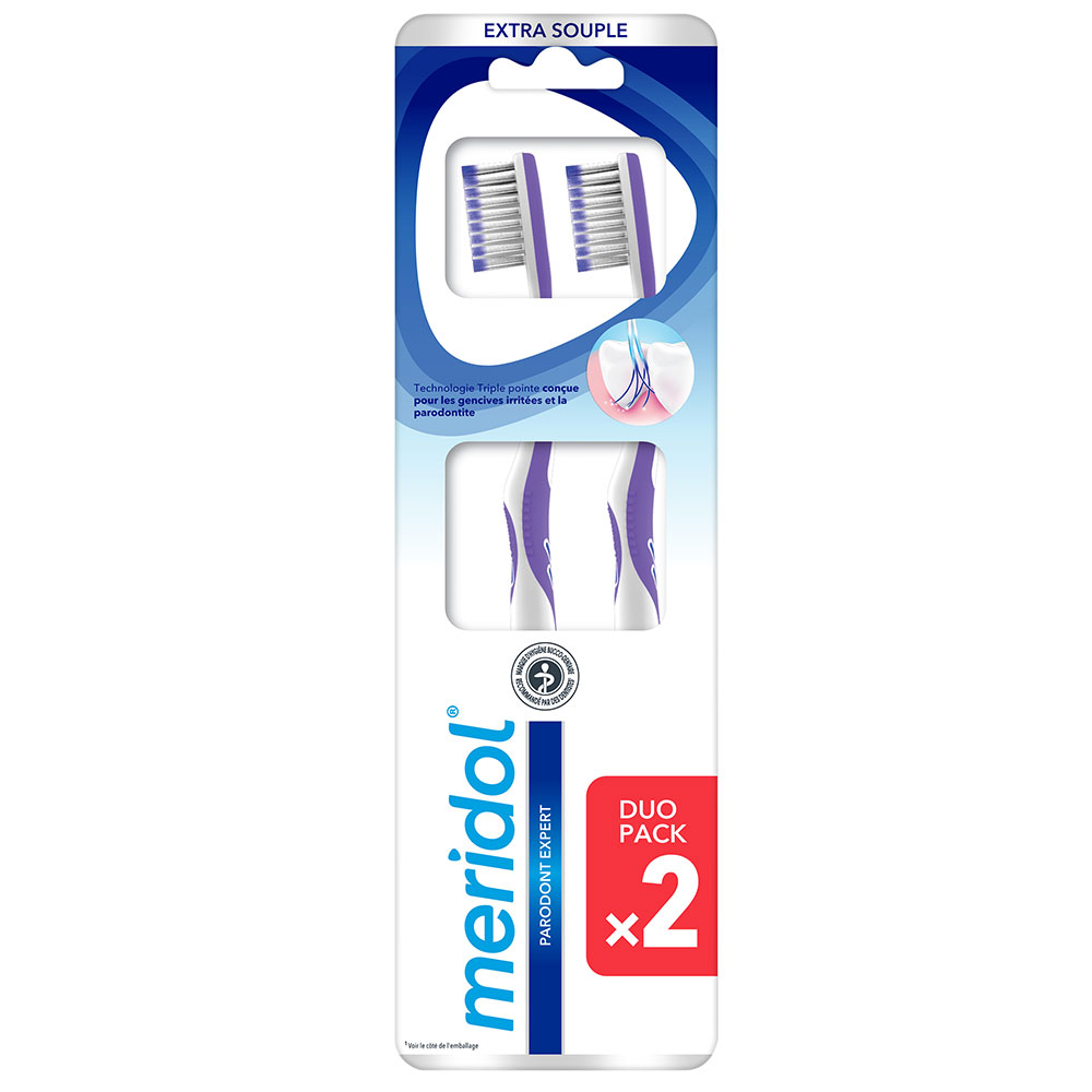 Meridol Parodont Expert Brosse à Dents Extra Doux x2
