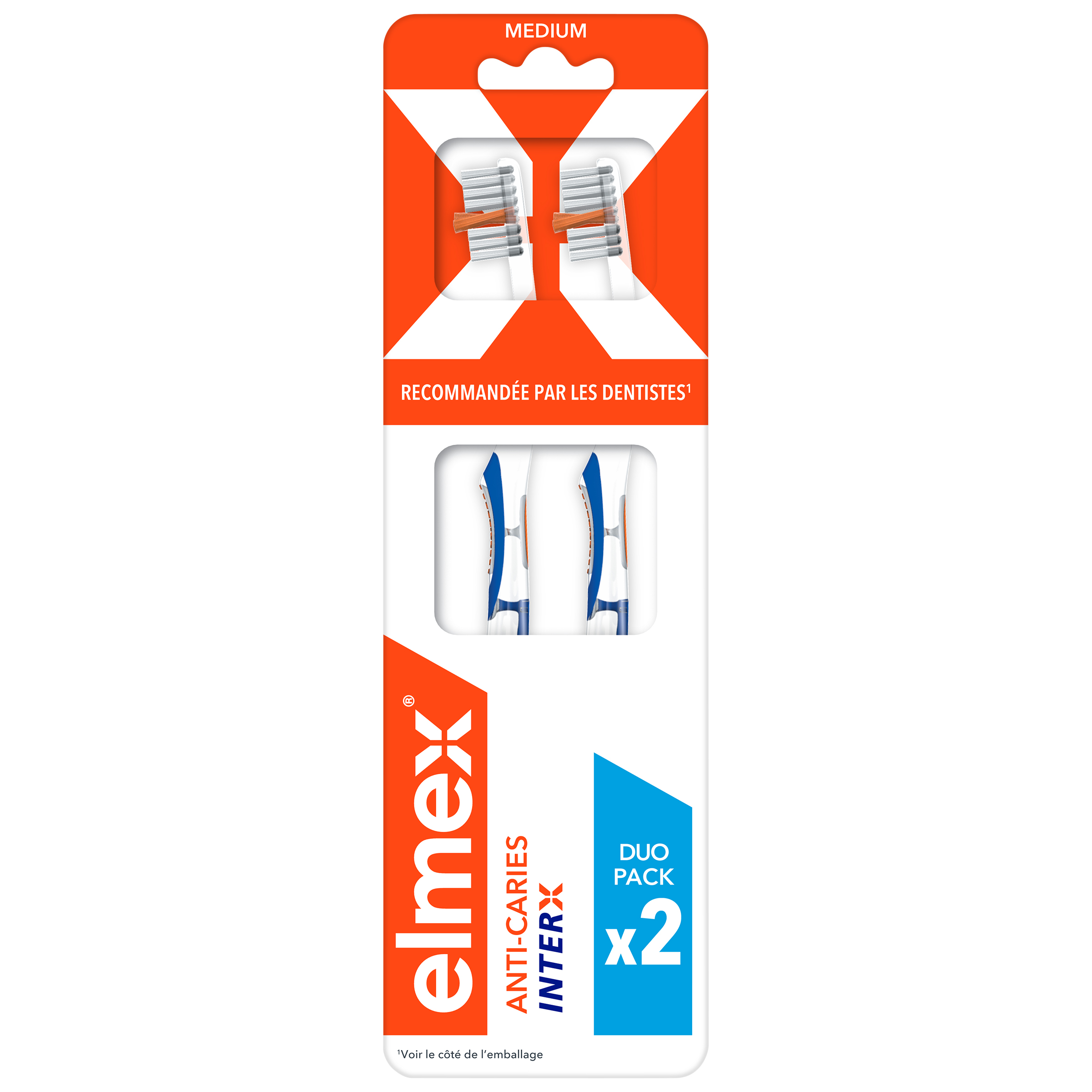 Elmex Anti-Caries Brosse A Dents Medium Inter X x2