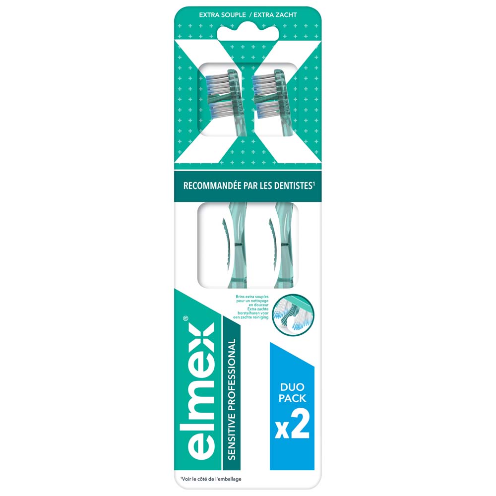 Elmex Sensitive Professional Brosse A Dents Extra Souple x2
