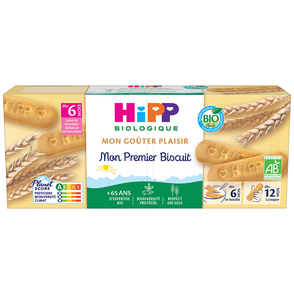 Hipp Mon Premier Biscuit Bio Mon Gouter Plaisir Dès 6 Mois 180g