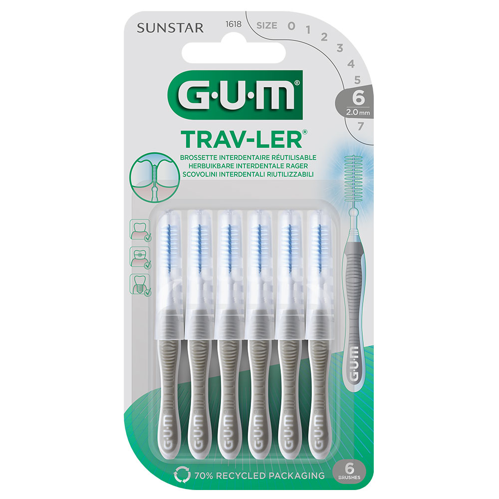 Gum Trav-ler Brossettes Interdentaires 2mm x6
