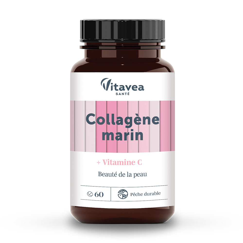 Vitavea Santé Les Essentiels Collagène Marin Beauté De La Peau 60 comprimés