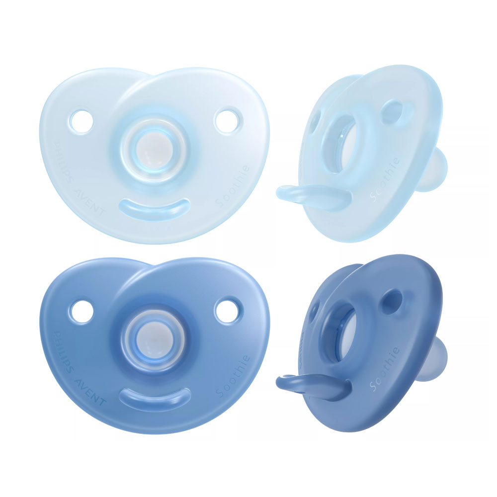 Avent Soothie Sucettes Silicone Orthodontiques 0 à 6 Mois x2