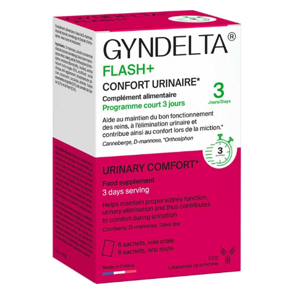 Ccd Gyndelta Flash+ Confort urinaire x6 sachets