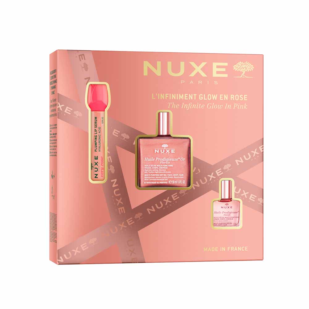 Nuxe Huile Prodigieuse Coffret L'Infiniment Glow En Rose 68ml