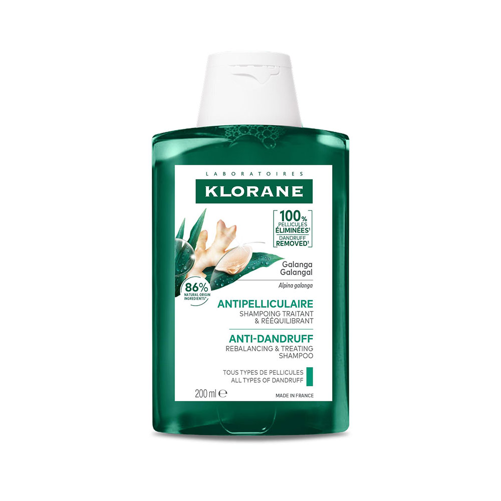 Klorane Galanga Shampooing Traitant et Rééquilibrant Pellicules libres 200ml