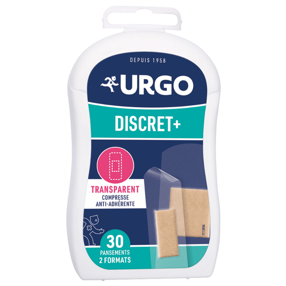 Urgo Compresses Anti-adhérentes Pansements Transparents Discret x30