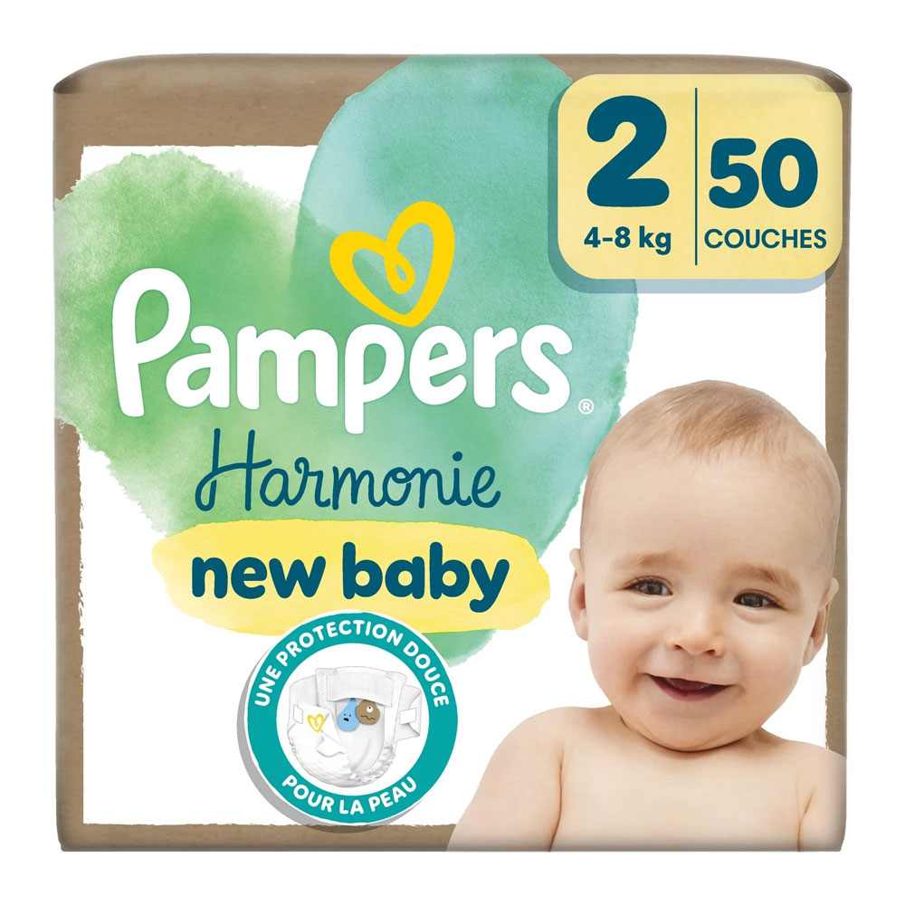 Pampers Harmonie Couches Taille 2 4 à 8kg x50