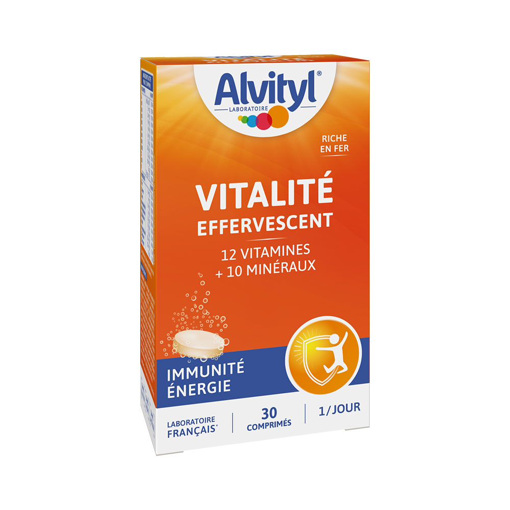 Alvityl Vitalite Immunité Energie 30 Comprimes Effervescents