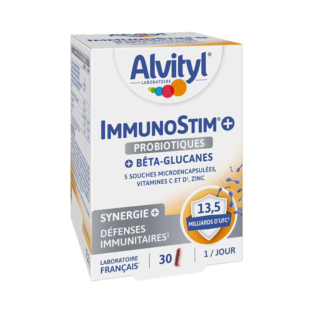 Immunostim 30 gelules vegetales Defenses De L'organisme Alvityl