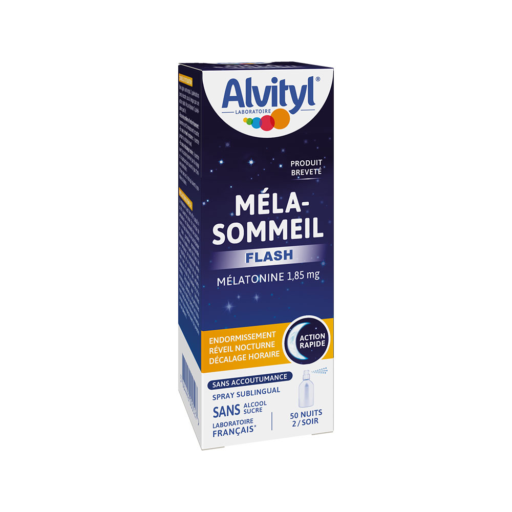 Alvityl Mela-sommeil Flash Spray Mélatonine 1.85mg 20ml
