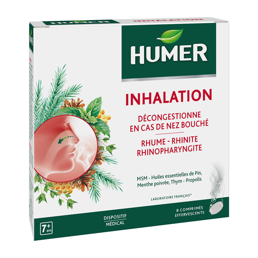Humer Inhalation 8 comprimés effervescents