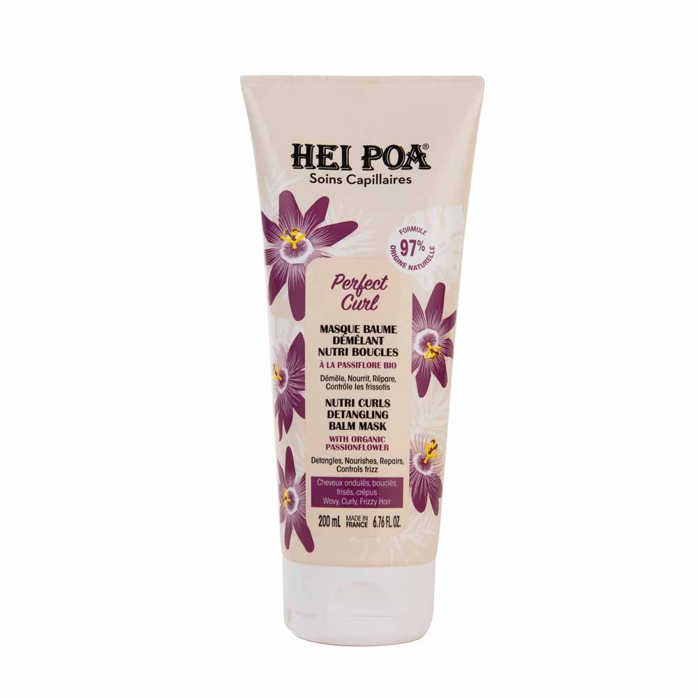 Hei Poa Perfect Curl Masque Baume Démêlant Nutri Boucles 200ml