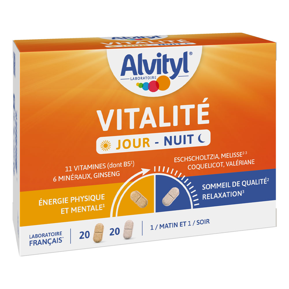 Alvityl Vitalité Jour Nuit 40 Comprimés