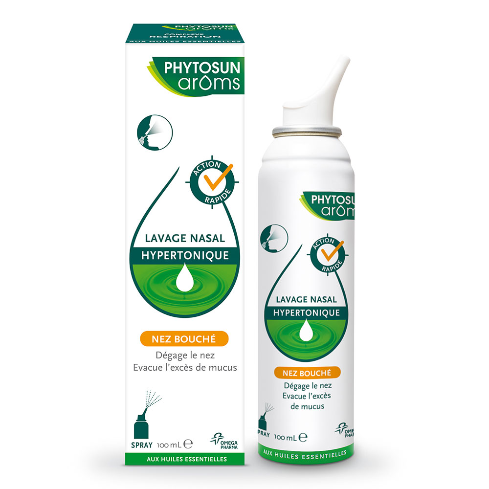 Phytosun Aroms Spray Lavage Nasal Hypertonique Nez Bouche 100ml