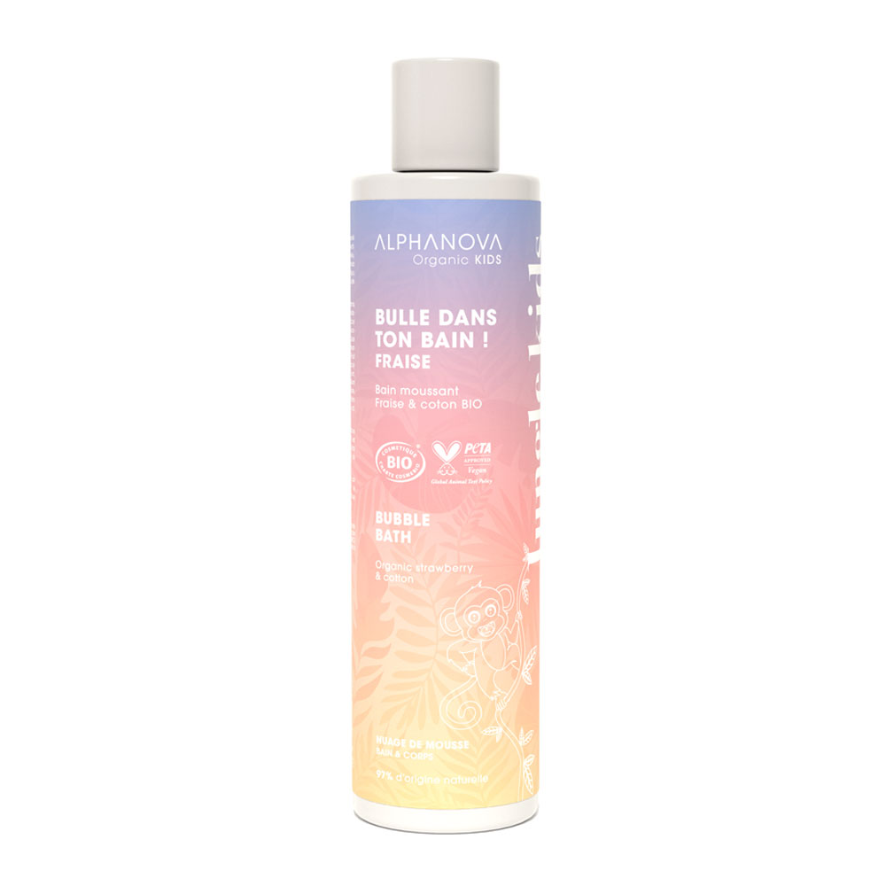Alphanova Kids Bain Moussant Bio Bulle Dans Ton Bain Fraise 250ml