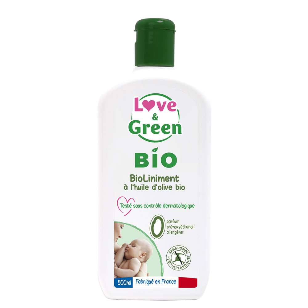 Love&Green BioLiniment à l'huile d'olive bio 500ml