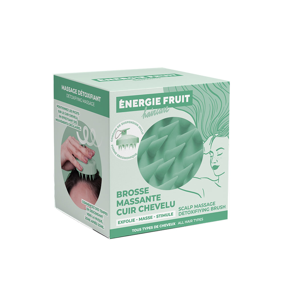 Energie Fruit Brosse Cuir Chevelu Massante Detox