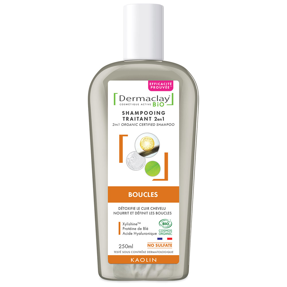 Dermaclay Shampooing Traitant 2en1 Bio Boucles 250ml