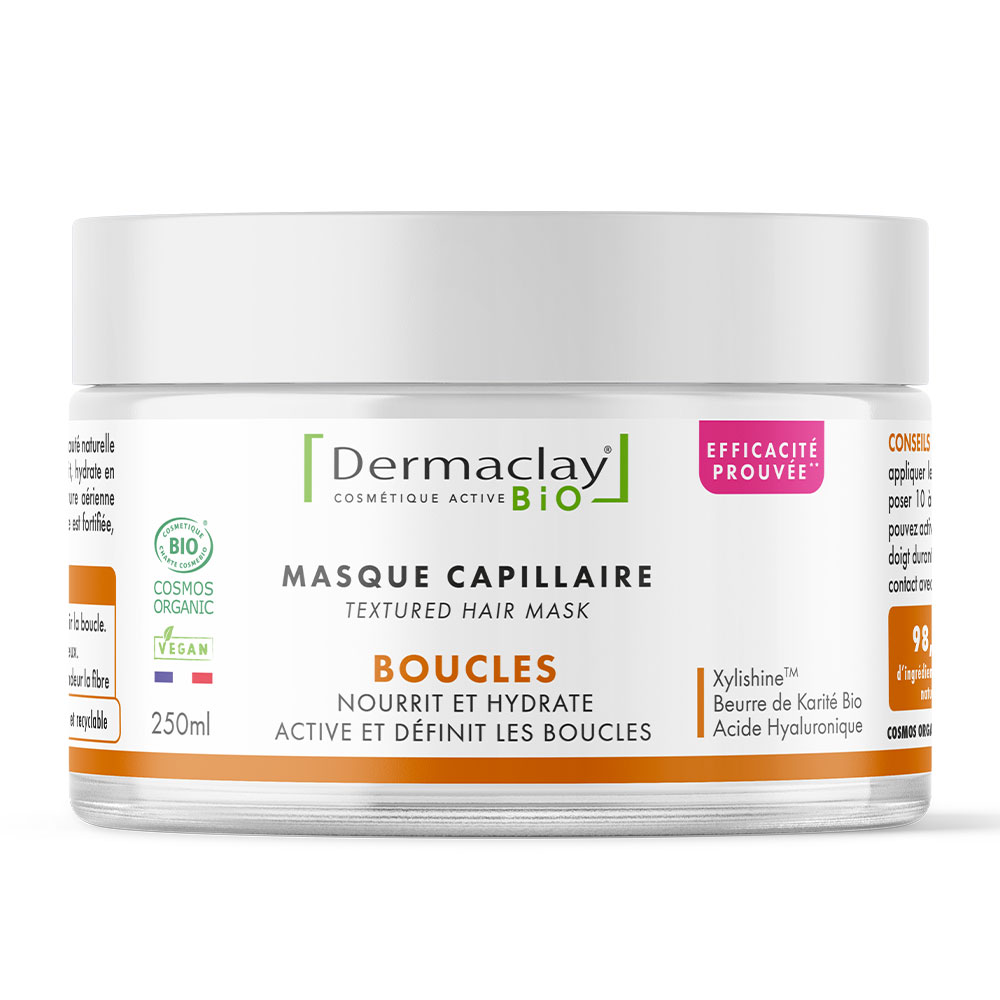 Dermaclay Masque Capillaire Bio Boucles 250ml