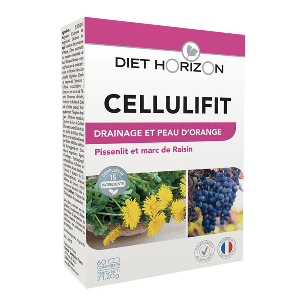 Diet Horizon Cellulifit Drainage et peau d'orange 60 comprimés