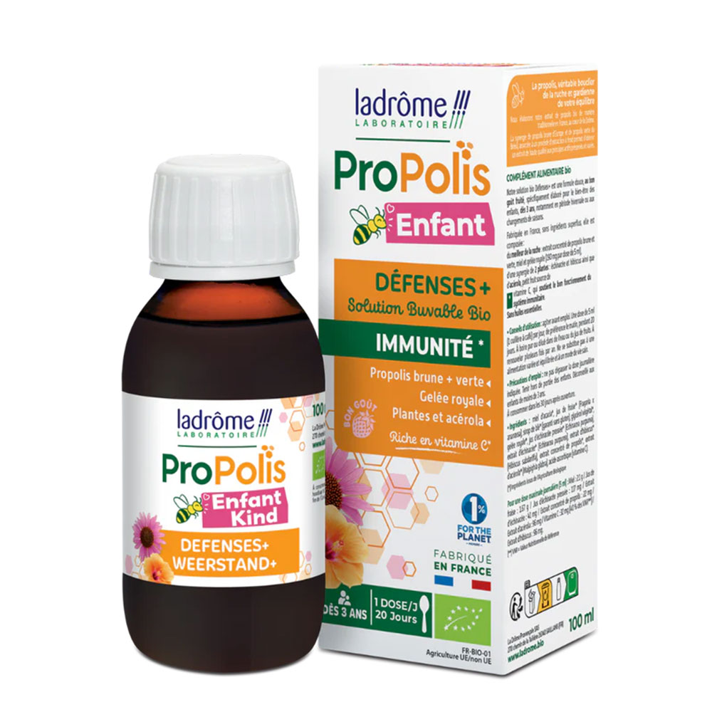 Ladrôme Propolis Sirop Défenses+ Immunité Pour Enfants 100ml