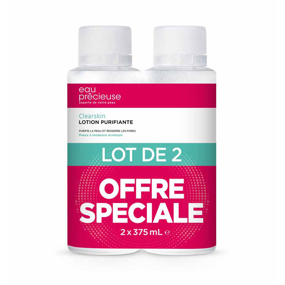 Eau Precieuse Lotion Purifiante Nettoyante Peaux à tendance acénique 2x375ml