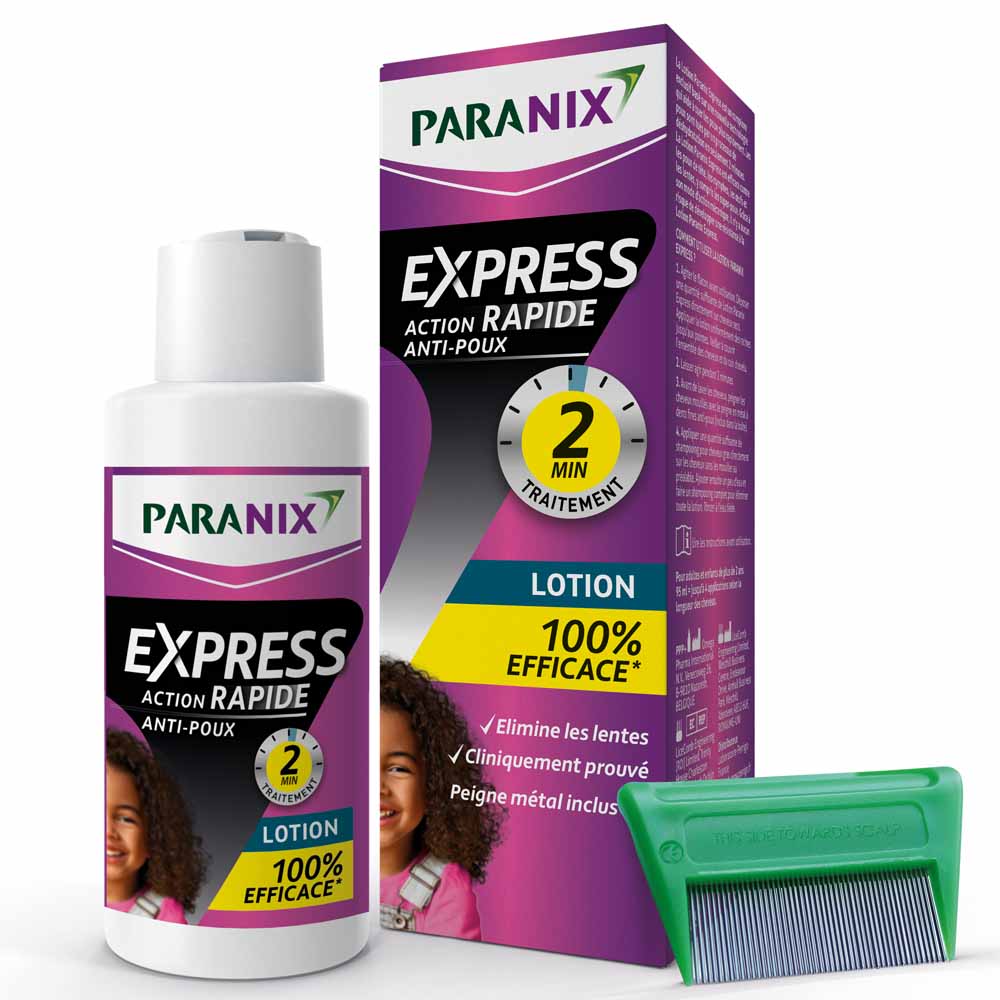 Paranix Extra Fort Lotion Anti Poux Et Lentes 200ml + peigne métal inclus