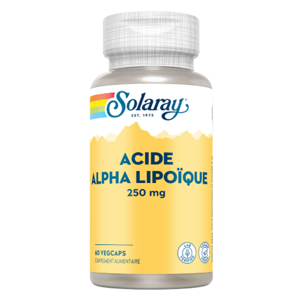 Solaray Acide Alpha Lipoïque 250mg 60 Capsules