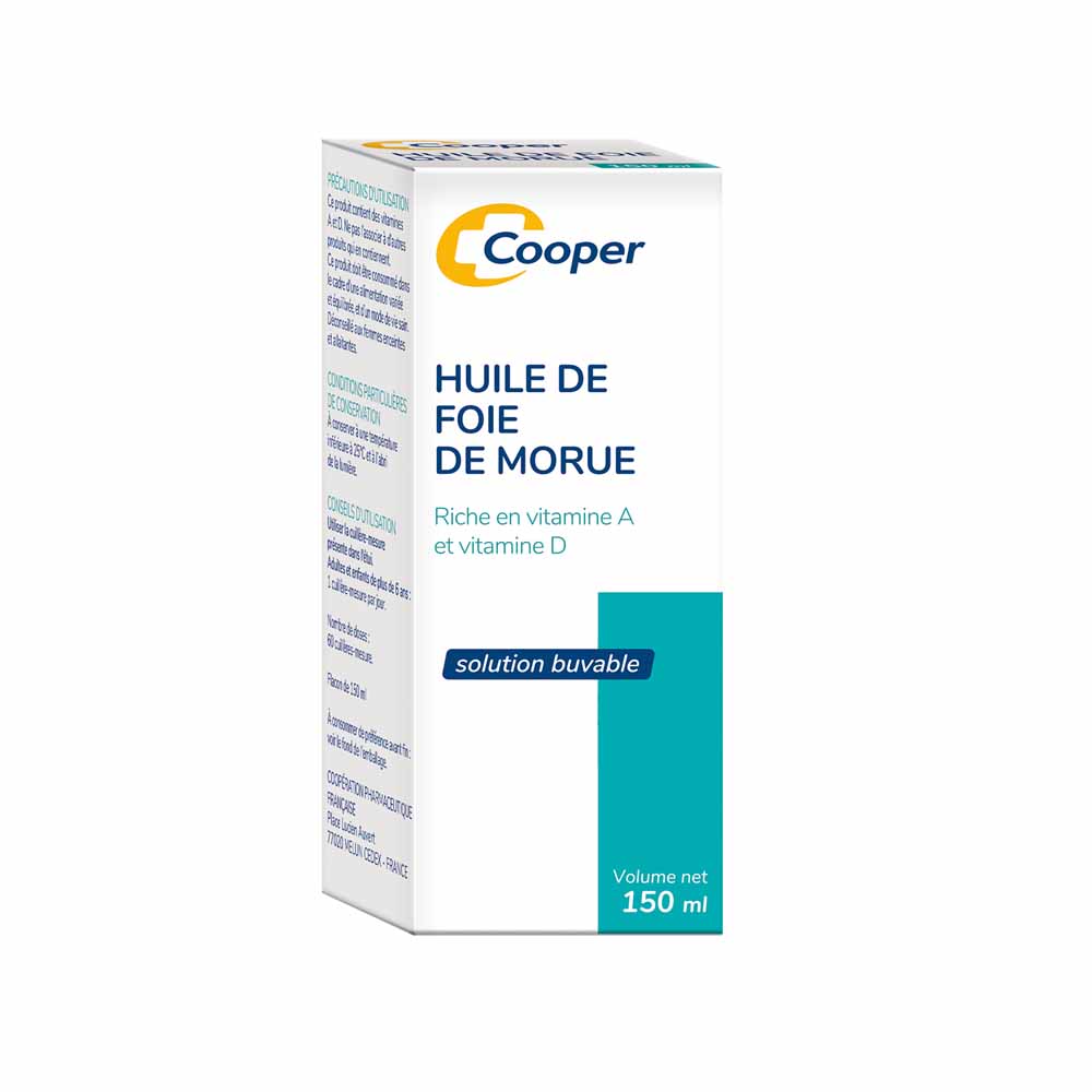 Cooper Huile de Foie de Morue Vitamines A et D 150ml