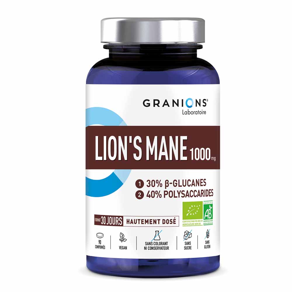 Granions Lion'S Mane Bio 1000 Mg 90 comprimés