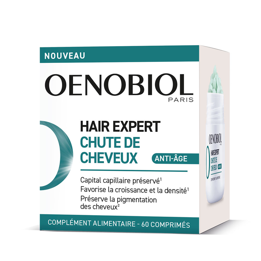 Oenobiol Hair Expert Chute de cheveux Anti-Âge 60 comprimés