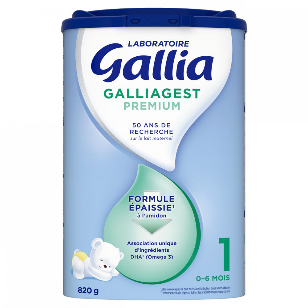 Gallia Galliagest 1 Premium Lait En Poudre Formule Epaissie 0 à 6 mois 800g